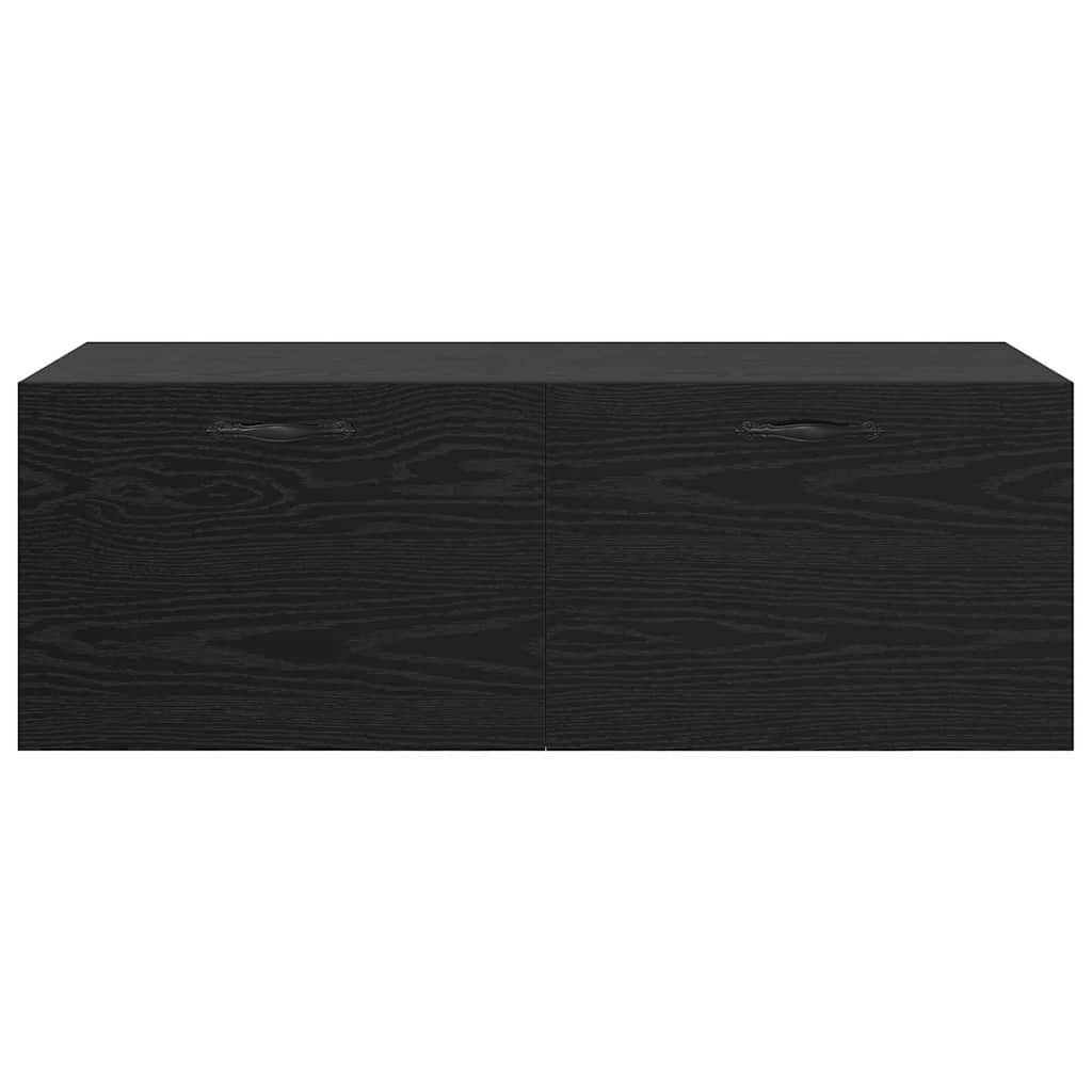 Mobiletto a muro Rovere Nero 100 x 36,5 x 35 cm