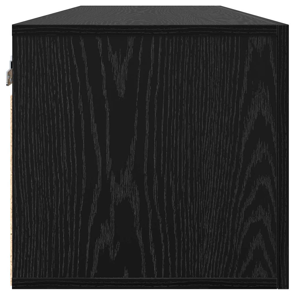 Mobiletto a muro Rovere Nero 100 x 36,5 x 35 cm