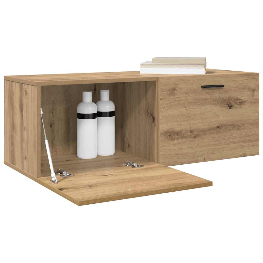 Mobiletto a muro Rovere artigianale 100 x 36,5 x 35 cm