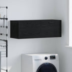 Mobiletto a muro Rovere Nero 100 x 36,5 x 35 cm