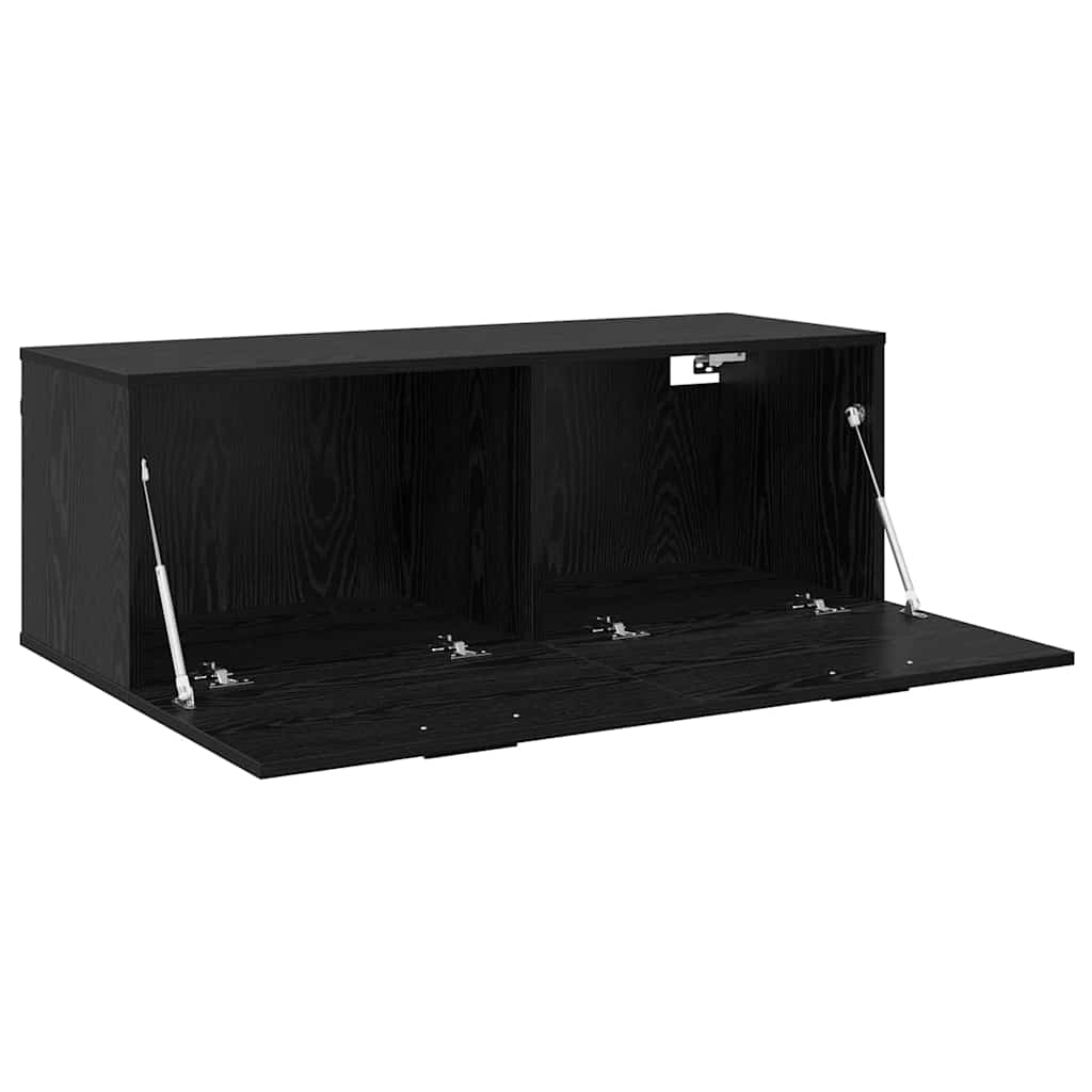 Mobiletto a muro Rovere Nero 100 x 36,5 x 35 cm