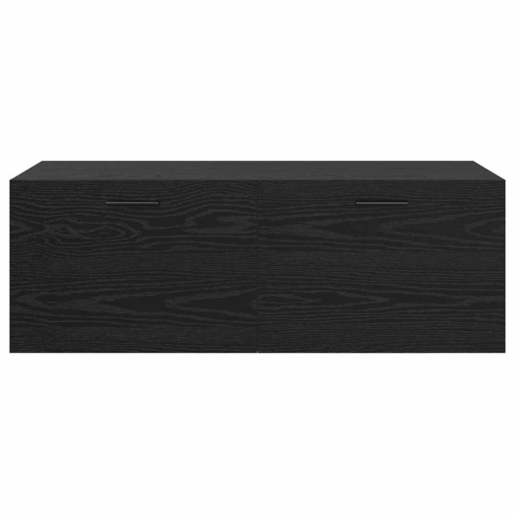 Mobiletto a muro Rovere Nero 100 x 36,5 x 35 cm