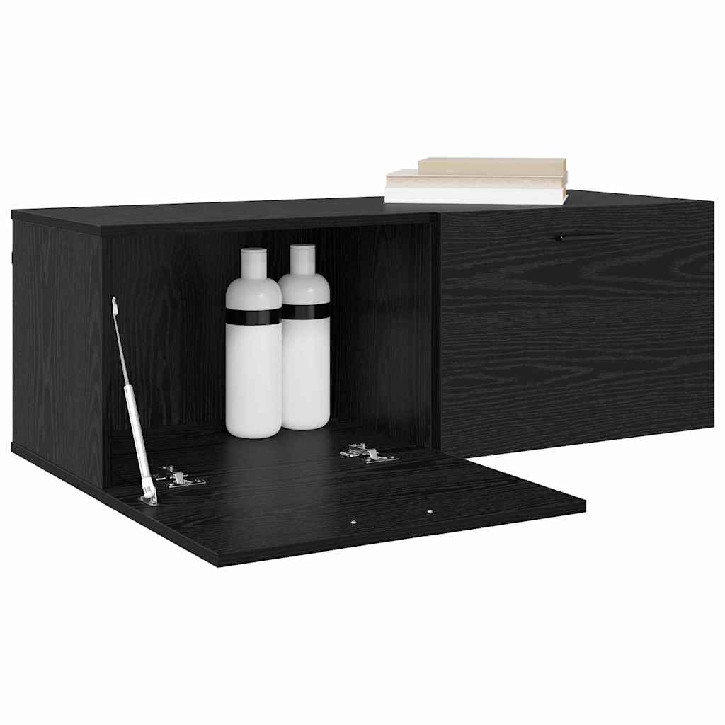 Mobiletto a muro Rovere Nero 100 x 36,5 x 35 cm