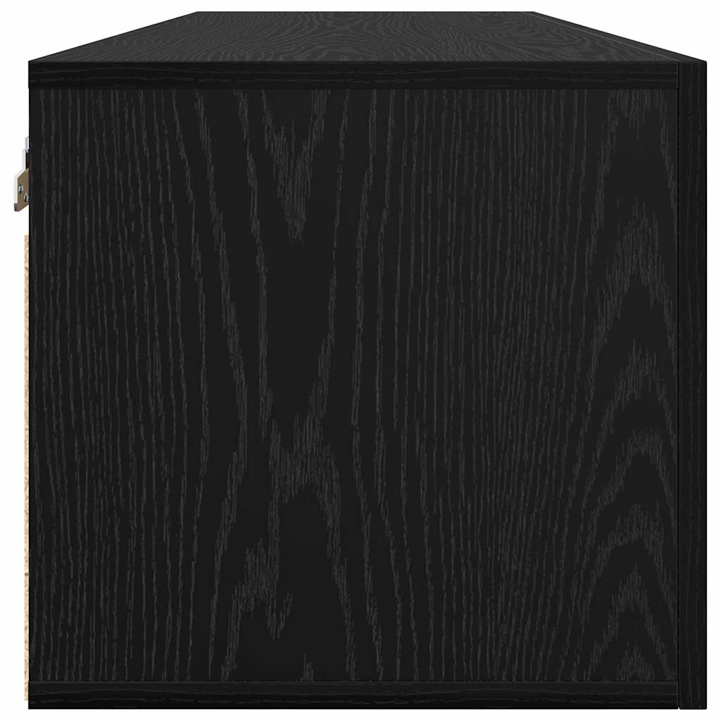 Mobiletto a muro Rovere Nero 100 x 36,5 x 35 cm