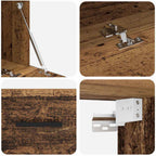 Armadietto a muro Legno vecchio 100 x 36.5 x 35 cm