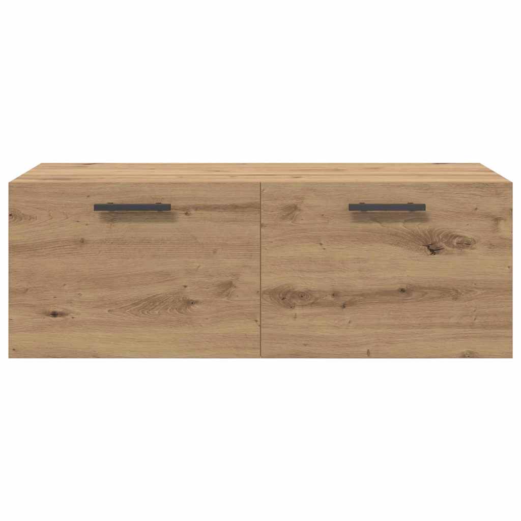 Armadietto a muro rovere artigianale 100 x 36.5 x 35 cm