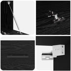 Armadietto a muro Rovere nero 100 x 36.5 x 35 cm