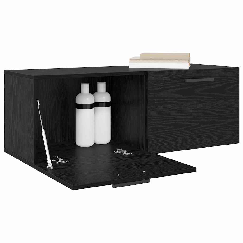 Armadietto a muro Rovere nero 100 x 36.5 x 35 cm