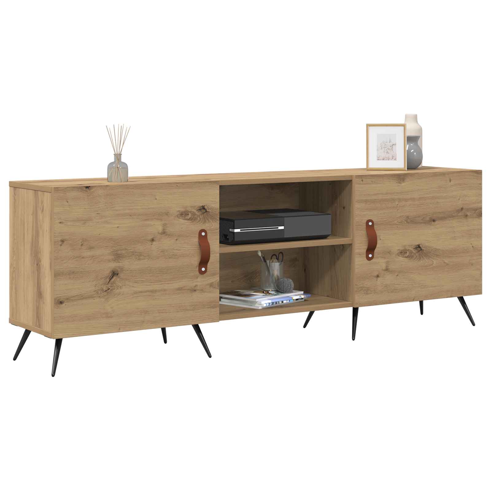Mobile TV rovere artigianale 150 x 30 x 50 cm Legno multistrato