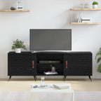 Mobile TV Rovere nero 150 x 30 x 50 cm Legno multistrato