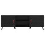 Mobile TV Rovere nero 150 x 30 x 50 cm Legno multistrato