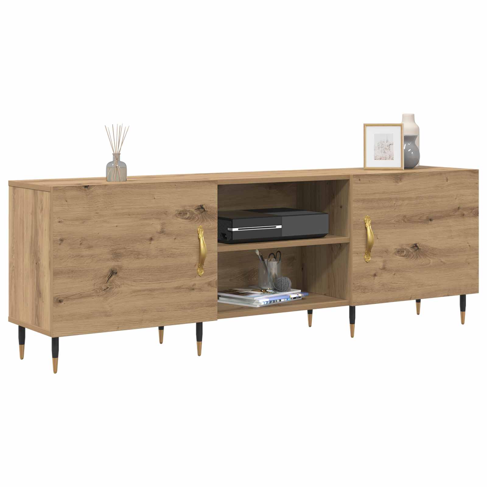 Mobile TV rovere artigianale 150 x 30 x 50 cm Legno multistrato