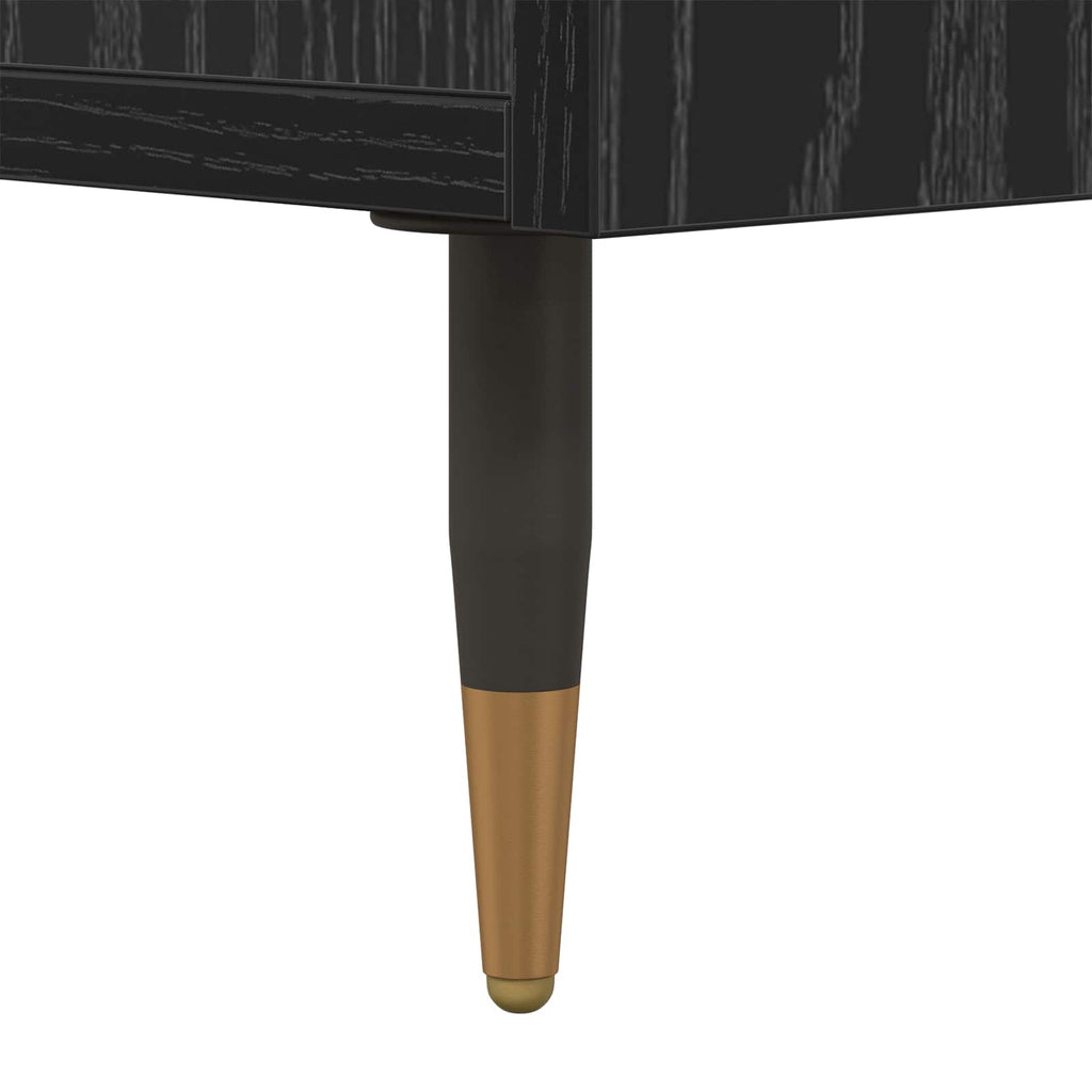 Mobile TV Rovere nero 150 x 30 x 50 cm Legno multistrato