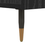 Mobile TV Rovere nero 150 x 30 x 50 cm Legno multistrato