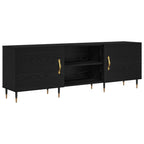 Mobile TV Rovere nero 150 x 30 x 50 cm Legno multistrato