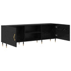 Mobile TV Rovere nero 150 x 30 x 50 cm Legno multistrato