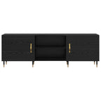 Mobile TV Rovere nero 150 x 30 x 50 cm Legno multistrato