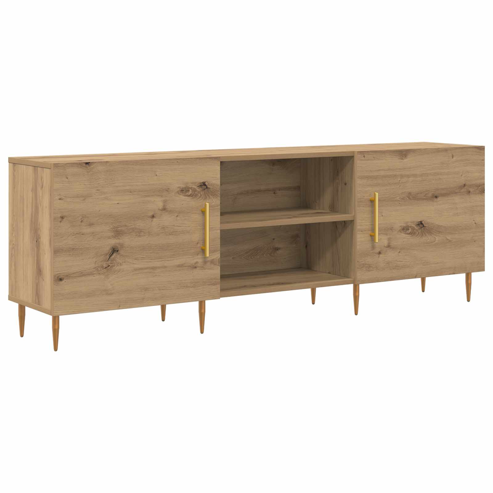 Mobile TV rovere artigianale 150 x 30 x 50 cm Legno multistrato