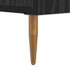 Mobile TV Rovere nero 150 x 30 x 50 cm Legno multistrato