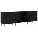Mobile TV Rovere nero 150 x 30 x 50 cm Legno multistrato