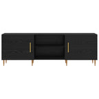 Mobile TV Rovere nero 150 x 30 x 50 cm Legno multistrato