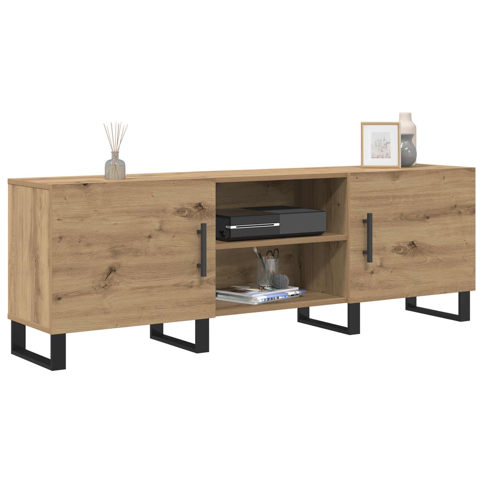 Mobile TV Rovere artigianale 150 x 30 x 50 cm Legno multistrato