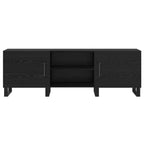 Mobile TV Rovere Nero 150 x 30 x 50 cm Legno multistrato