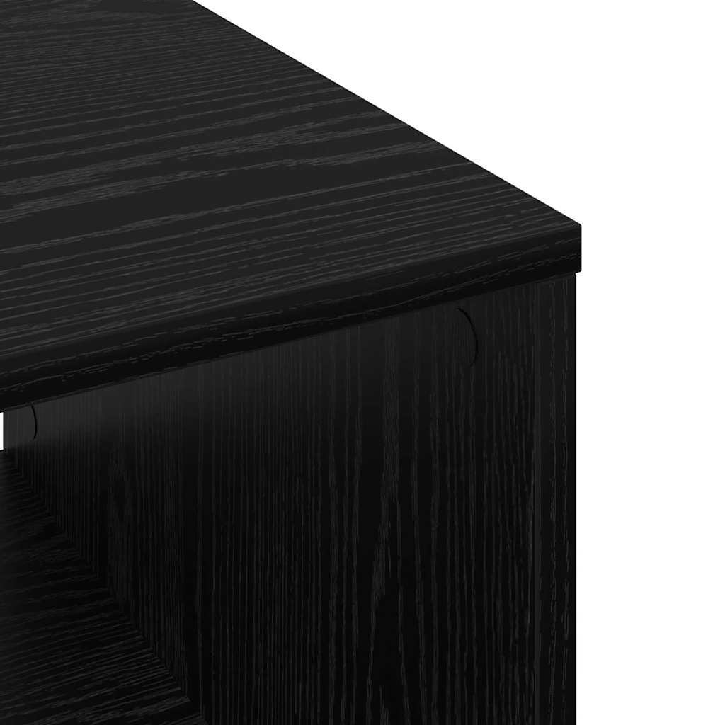 Tavolino da salotto Rovere nero 60 x 50 x 40 cm