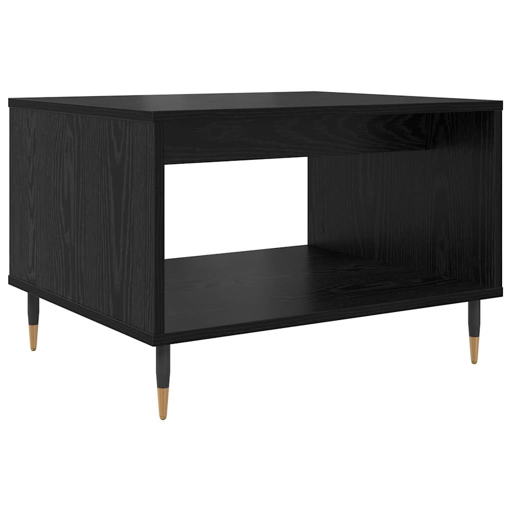 Tavolino da salotto Rovere nero 60 x 50 x 40 cm