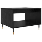 Tavolino da salotto Rovere nero 60 x 50 x 40 cm
