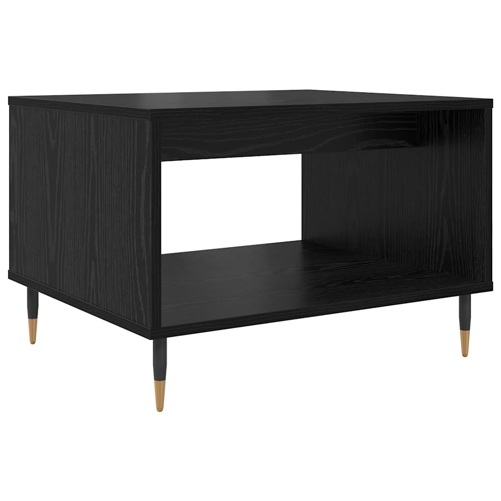 Tavolino da salotto Rovere nero 60 x 50 x 40 cm