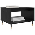 Tavolino da salotto Rovere nero 60 x 50 x 40 cm