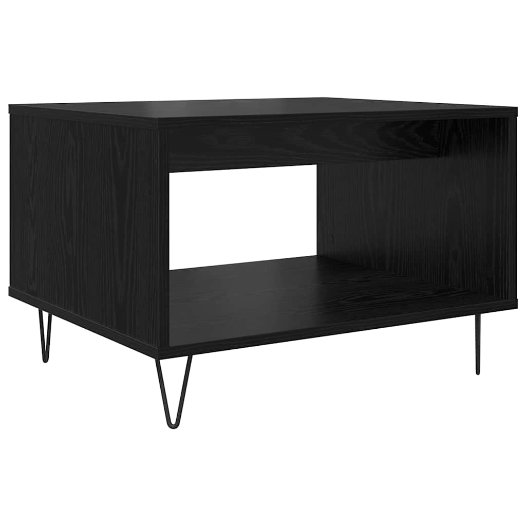 Tavolino da salotto Rovere nero 60 x 50 x 40 cm