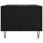 Tavolino da salotto Rovere nero 60 x 50 x 40 cm