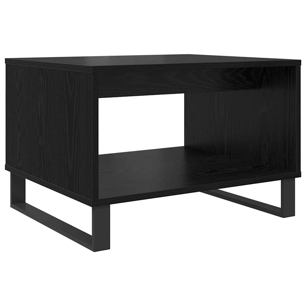 Tavolino da salotto Rovere nero 60 x 50 x 40 cm