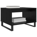 Tavolino da salotto Rovere nero 60 x 50 x 40 cm