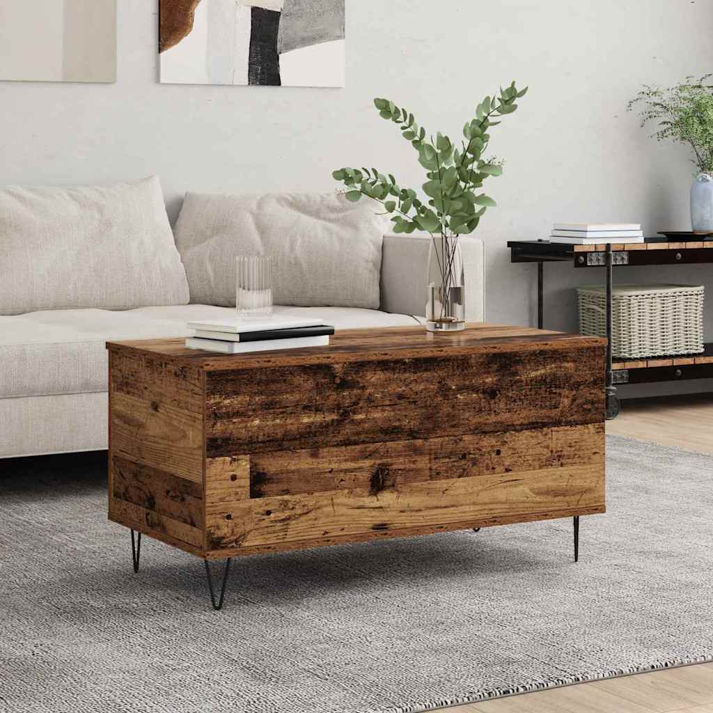 Tavolino da salotto Legno vecchio 90 x 44.5 x 45 cm