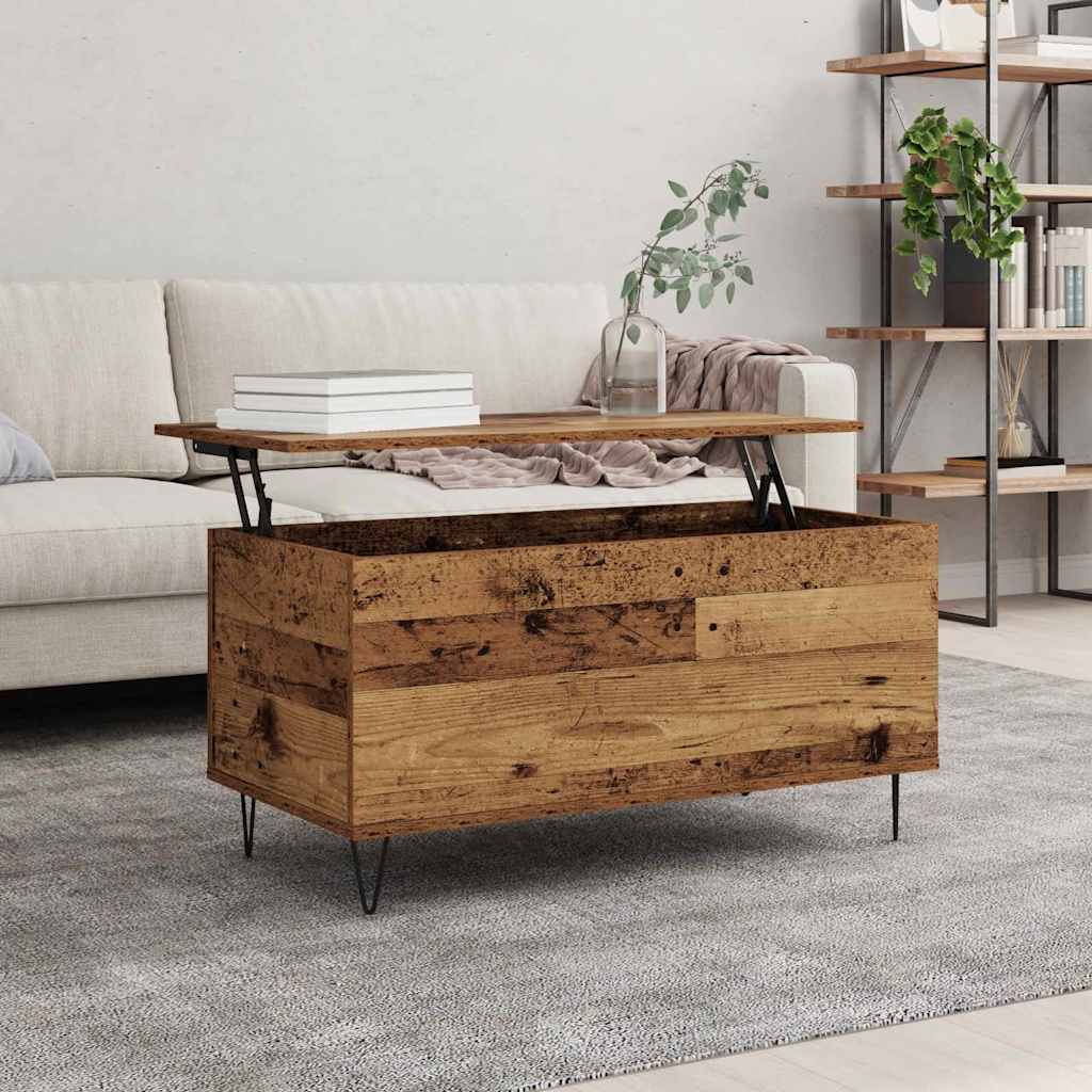 Tavolino da salotto Legno vecchio 90 x 44.5 x 45 cm