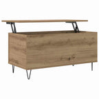 Tavolino da salotto rovere artigianale 90 x 44.5 x 45 cm