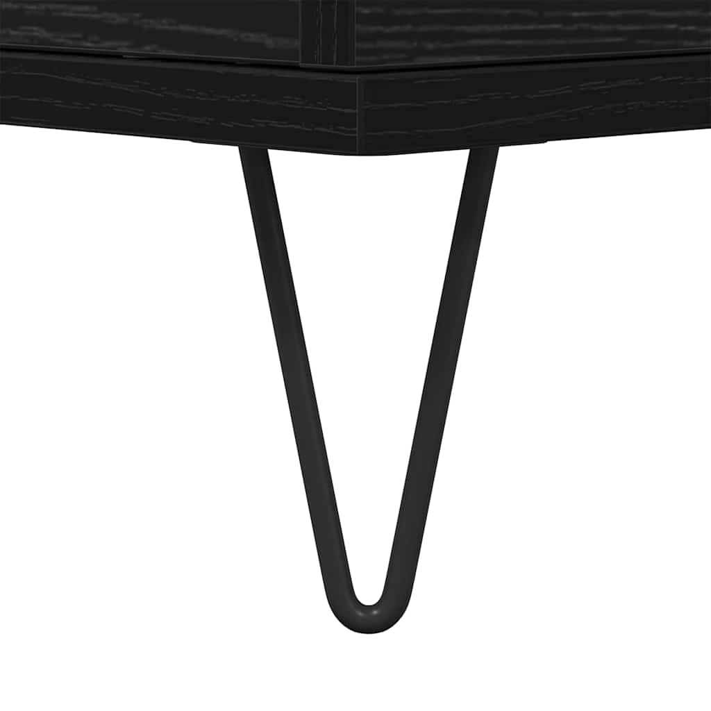 Tavolino da salotto Rovere nero 90 x 44.5 x 45 cm
