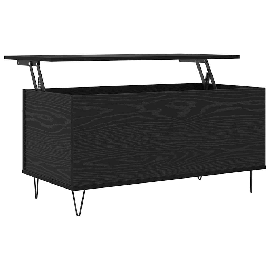 Tavolino da salotto Rovere nero 90 x 44.5 x 45 cm