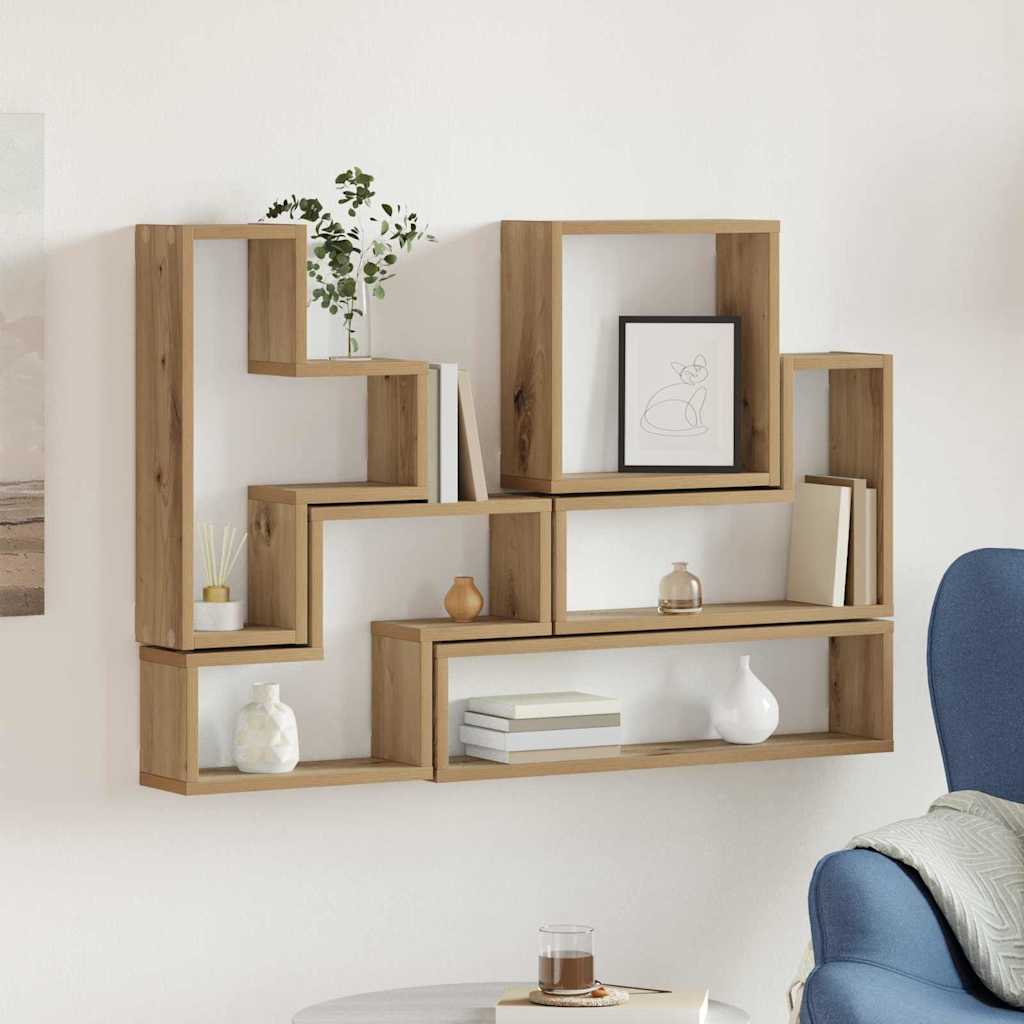 Scaffale da parete Rovere artigianale 96 x 12 x 64 cm