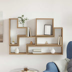 Scaffale da parete Rovere artigianale 96 x 12 x 64 cm