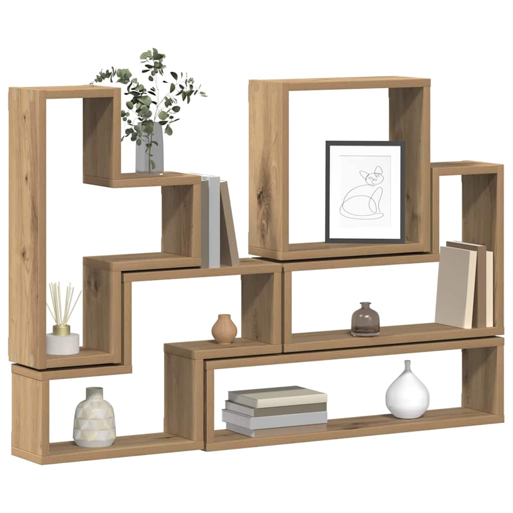 Scaffale da parete Rovere artigianale 96 x 12 x 64 cm
