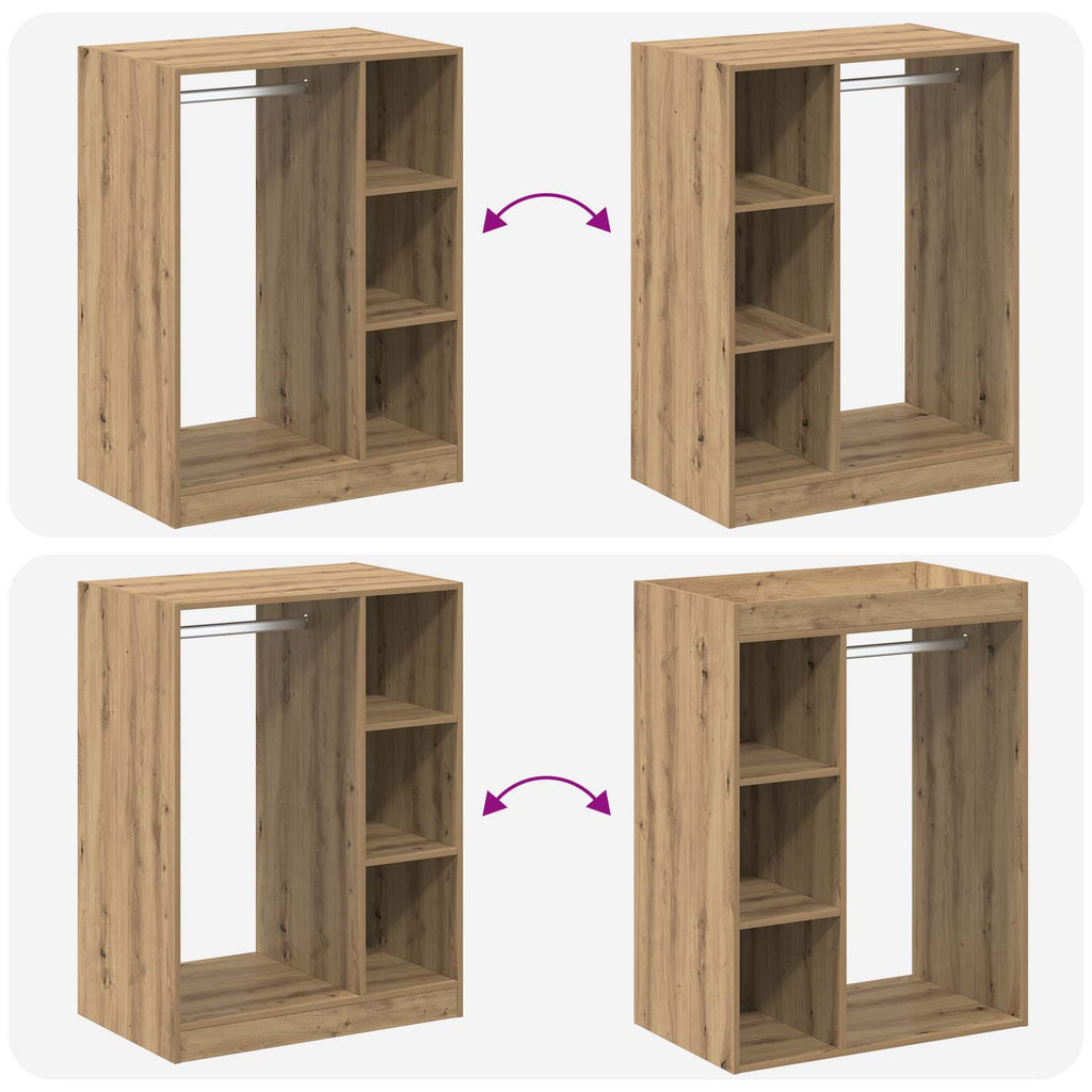 Guardaroba con lo scaffale Rovere artigianale 77 x 48 x 102 cm