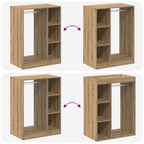 Guardaroba con lo scaffale Rovere artigianale 77 x 48 x 102 cm