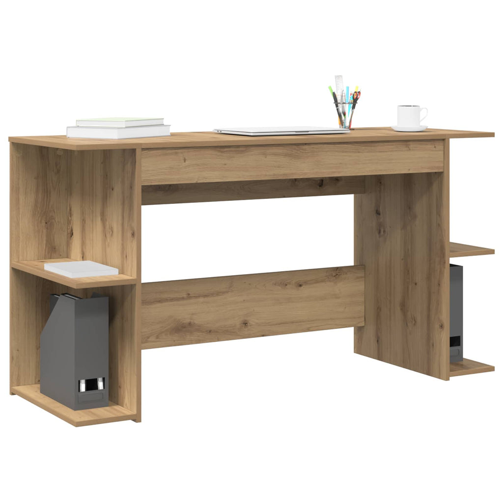 Scrivania rovere artigianale 140 x 50 x 75 cm Legno multistrato