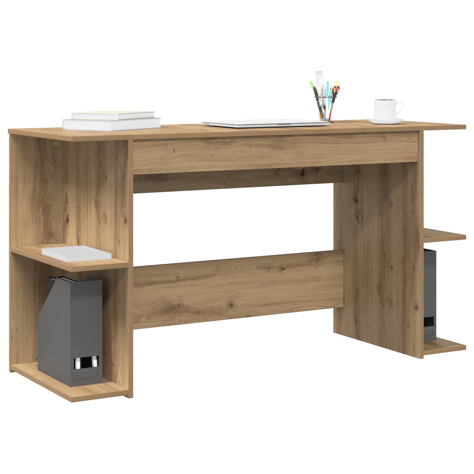 Scrivania rovere artigianale 140 x 50 x 75 cm Legno multistrato