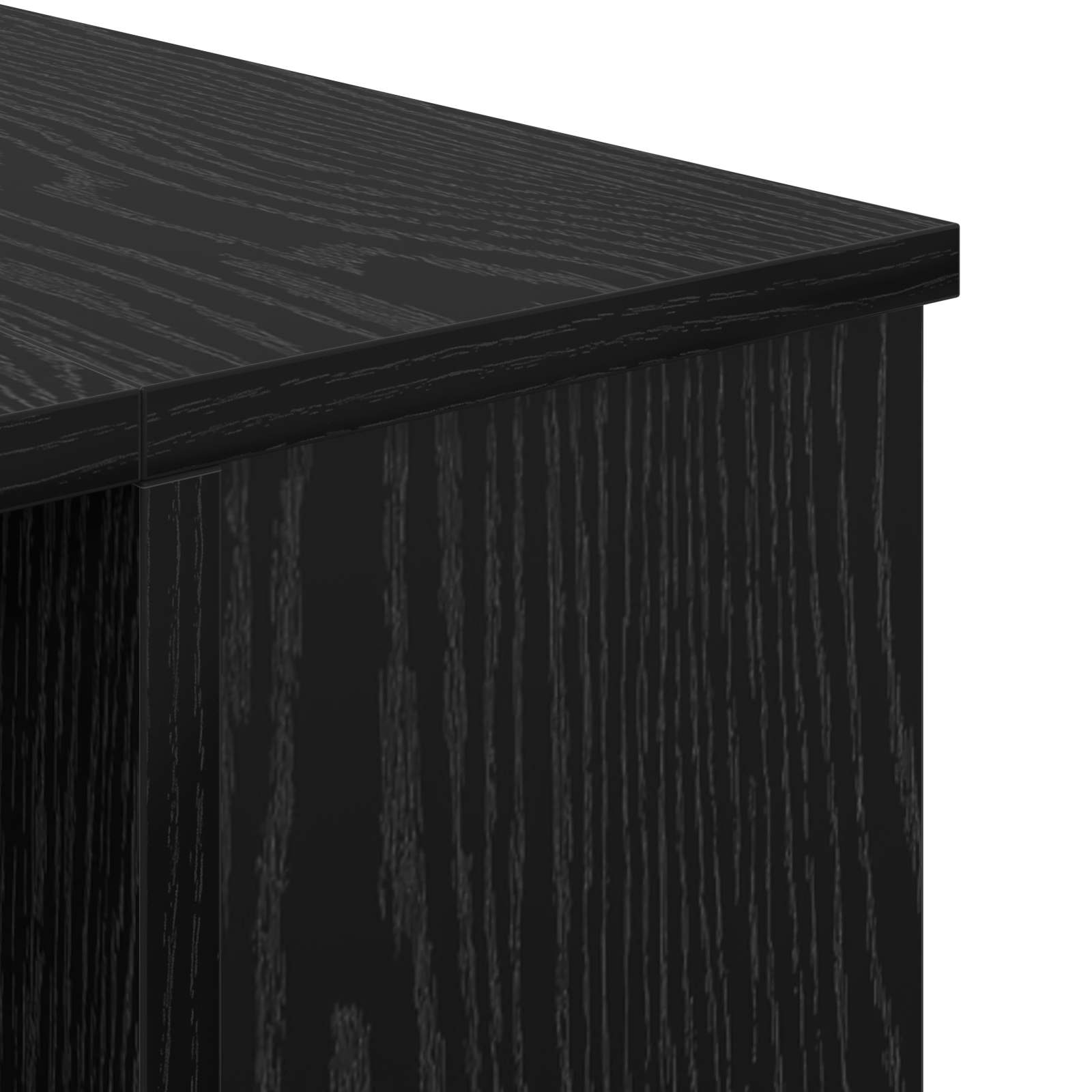 Scrivania Rovere nero 140 x 50 x 75 cm Legno multistrato