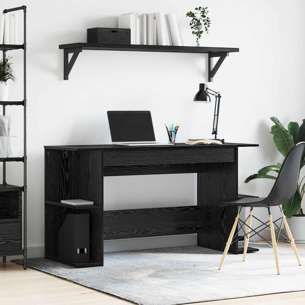 Scrivania Rovere nero 140 x 50 x 75 cm Legno multistrato